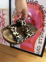 Sandalen Plateau Leo Muster wie Birkenstock Zara Massimo H&M