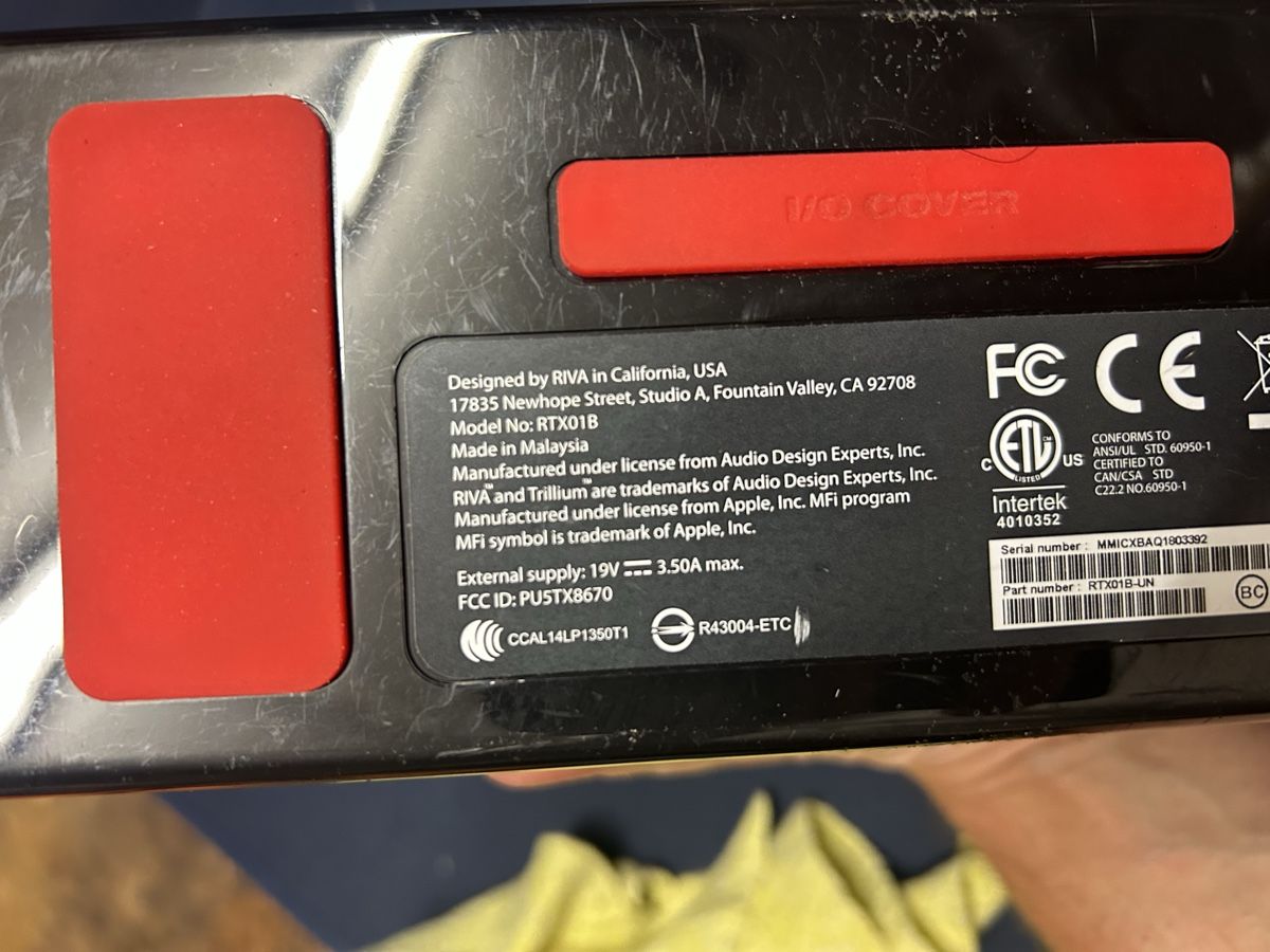Lautsprecher: RIVA TURBO Bluetoothspeaker Schwarz Gebraucht – Gebraucht aus Ibach von heifla 7