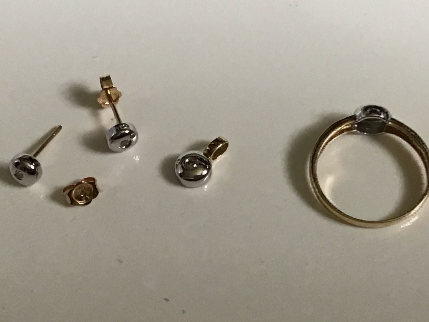 Anelli: Massives  Diamant Solitaire Set – Usato da St. Gallen venduto da Goldlilly 2