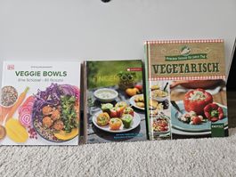 3 Kochbücher: Veggie Bowls, Fingerfood, Vegetarisch