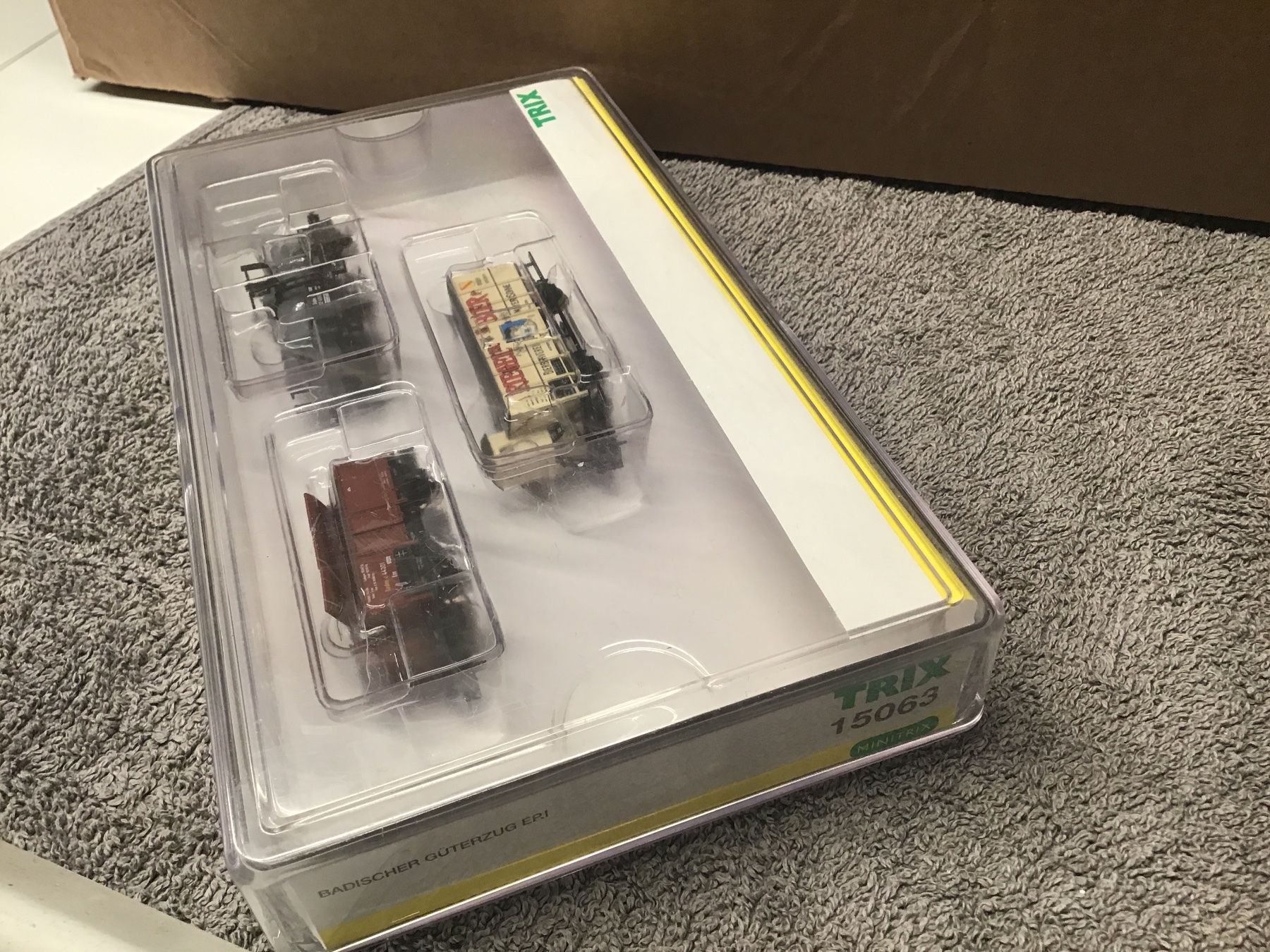 Trix Modellini di ferrovie: Trix N Güterwagen-Set "Badischer Guterzug" 15063, – Usato da Männedorf venduto da Spezial-Modelle 1