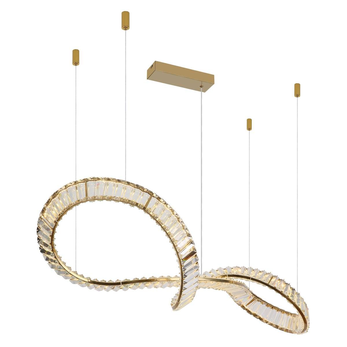 Lampadari & plafoniere: LED Pendelleuchte, Gold, 110 cm x 33 cm – Nuovo (secondo la descrizione) da Kreuzlingen venduto da Smart-Light 6