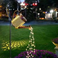 Solar-Deko-Giesskanne mit LED Beleuchtung - Dämmerungssensor