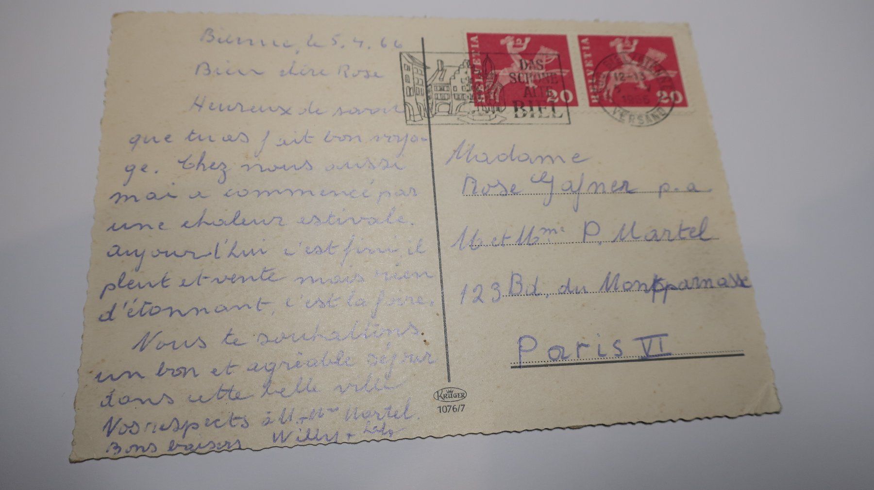 Ansichtskarten: Biel Bienne Multivues – Gebraucht aus Cormoret von Pascalll2001 3