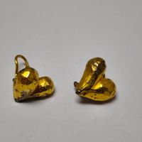 Herz Ohrringe Gold 925 Silber Vintage CHW Herzform #C4