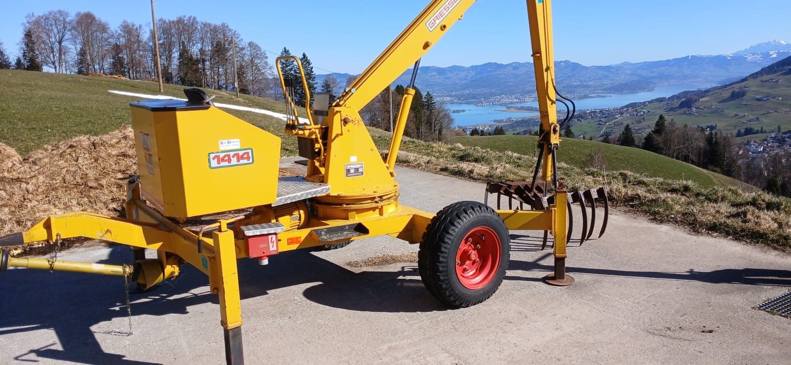 Gru: Mistkran Griesser 1414 – Usato da Menzingen venduto da Staub-Landtechnik