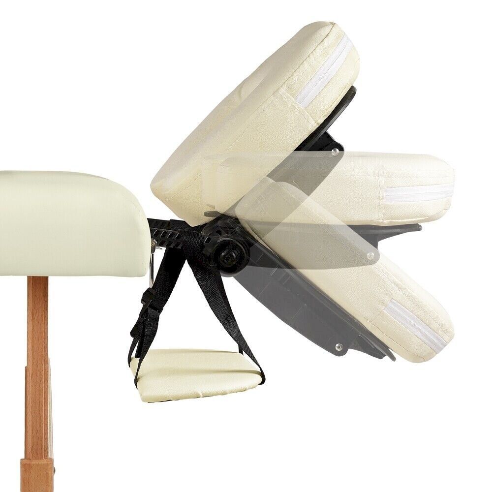 Dispositivi per massaggi: Holz Massageliege 2 Zonen Creme – Nuovo e nell'imballaggio originale da Bottighofen venduto da zaap 2