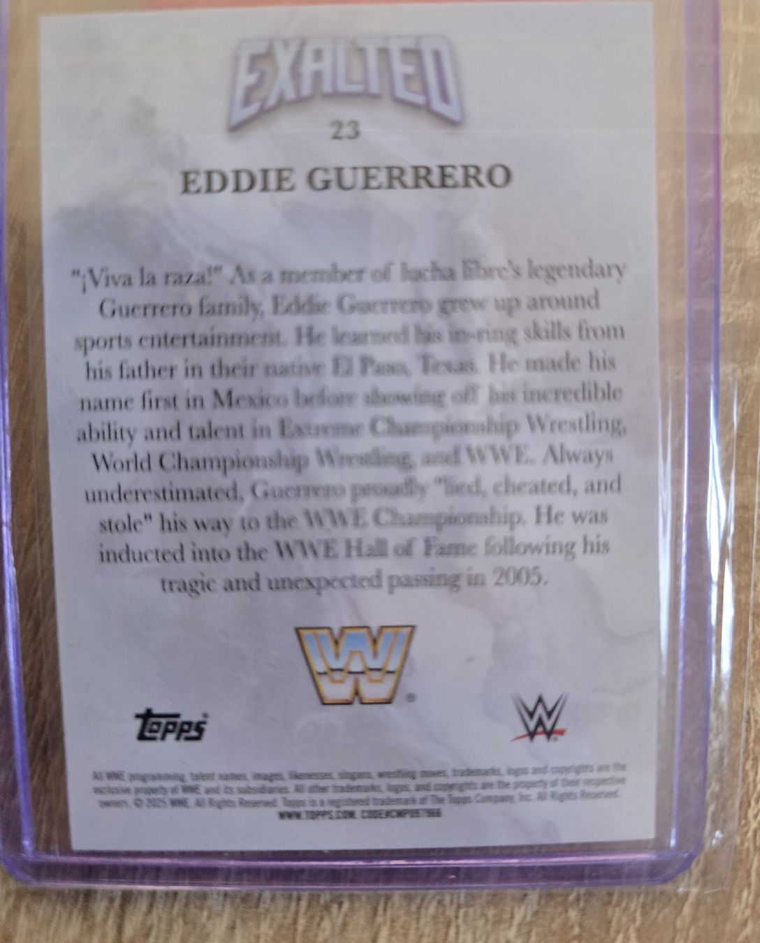 Topps Carte collezionabili: WWE Exalted Eddie Guerrero /99 – Nuovo (secondo la descrizione) da St. Gallen venduto da SaintCity 1