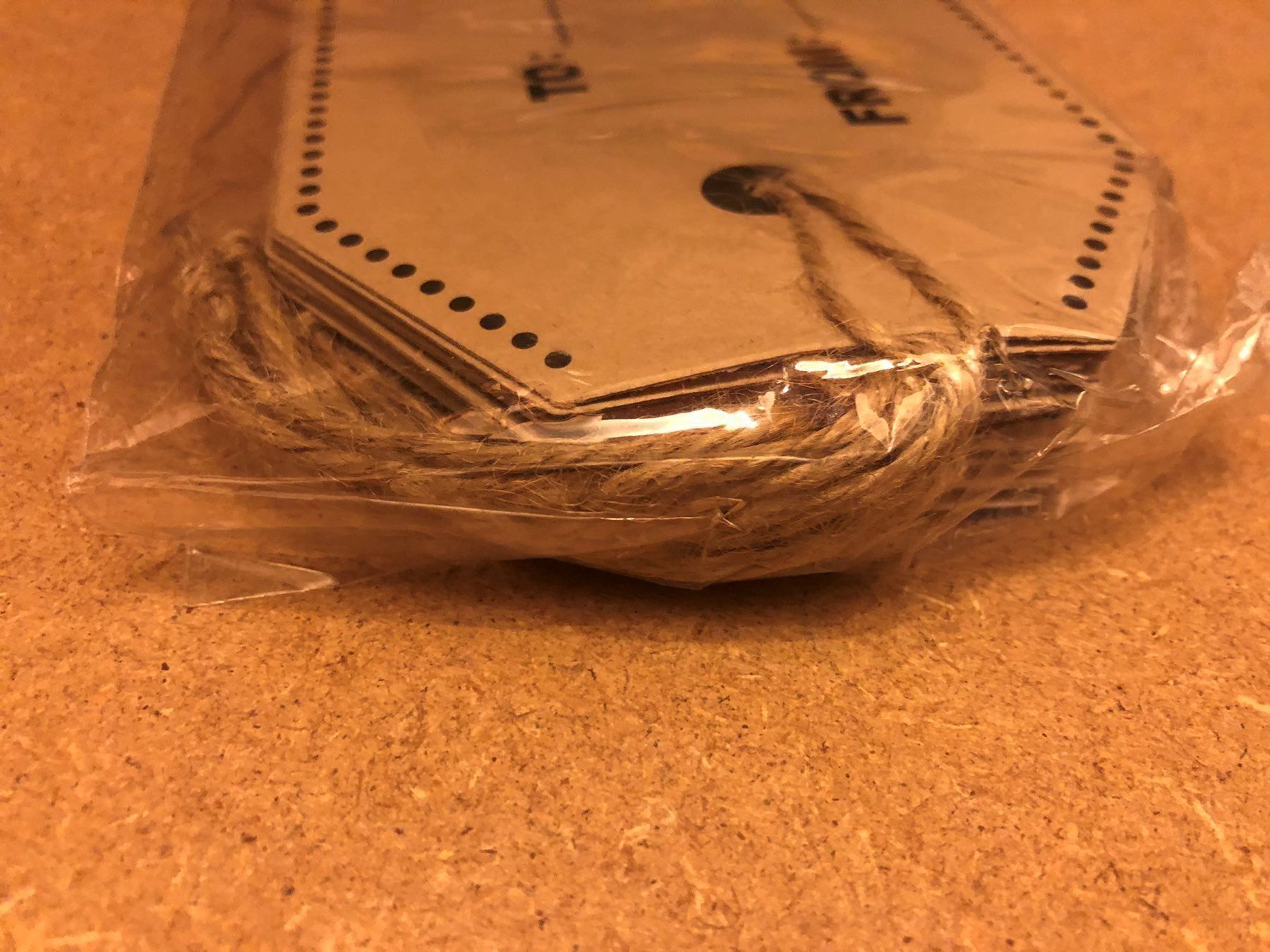 Aufkleber: 10 x 4 Geschenk Etiketten neu – Neu (gemäss Beschreibung) aus Kestenholz von Inna09 2