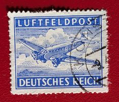 DEUTSCHES REICH FLUGPOST LUFTFELDPOST GEZACKT KONSTANZ 1940
