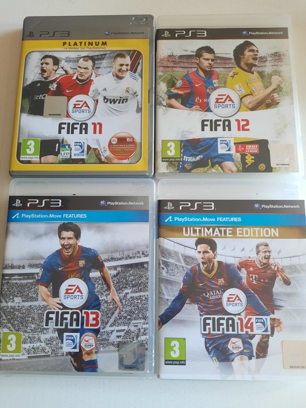 Spiele: Lot 4 jeux FIFA pour PS3 – Gebraucht aus Thônex von Lasdunas
