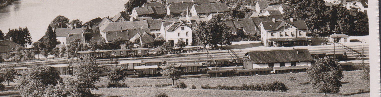 Cartoline postali: Stein (AG)   -   alte Ansichtskarte mit Bahnhof – Usato da Vitznau venduto da Ropaku 1
