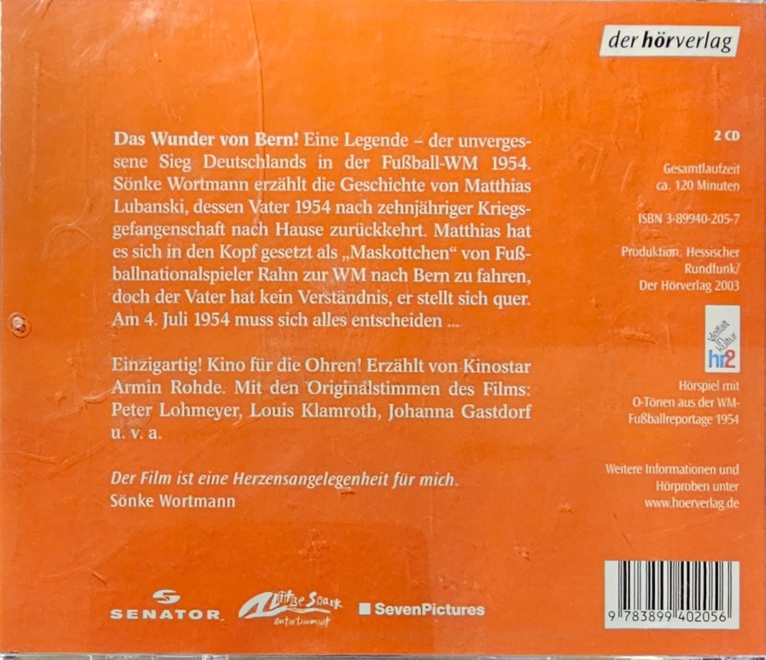 Audiolibri: Das Wunder von Bern – Usato da Wahlen b. Laufen venduto da Cg10 1