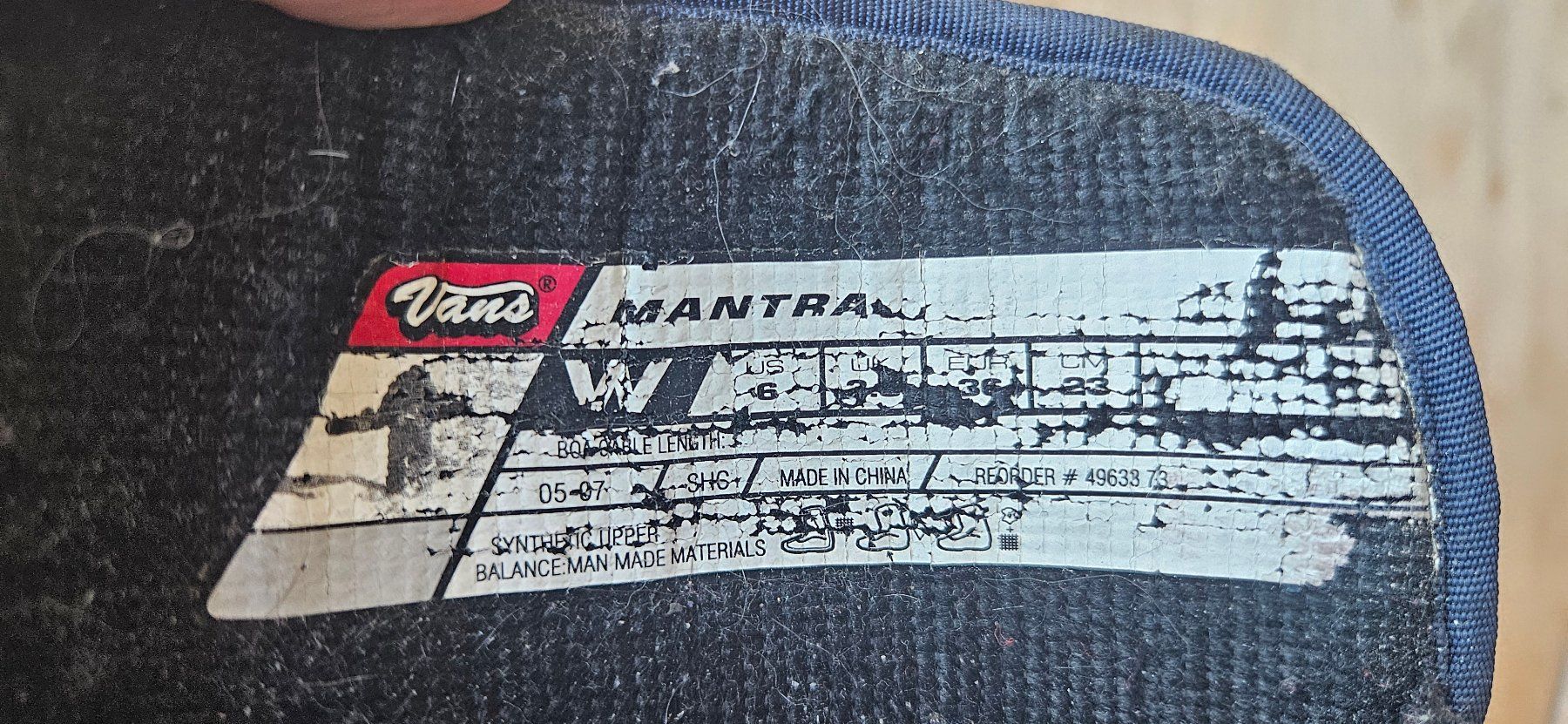 Vans Scarpe da uomo: Snowboard Schuhe VANS grösse 36 – Usato da Thörishaus venduto da Woelfli3000 3