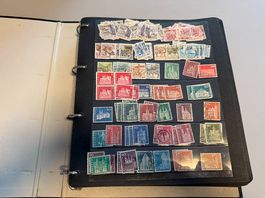 Album mit Briefmarken Schweiz