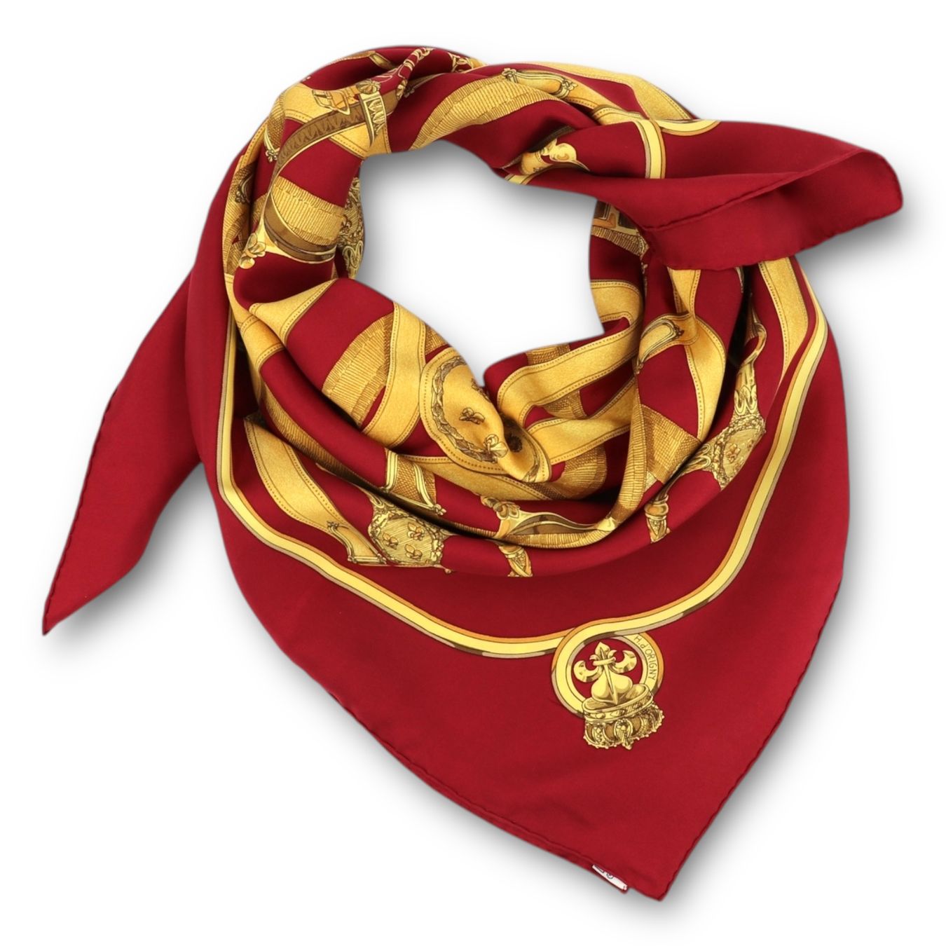 Hermès Foulards, Tücher & Schals: Hermès Carré "Cavalcadour" – Gebraucht aus Binningen von Designerlabels 5