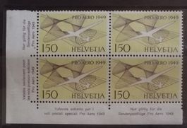 F28) F45, Flugpostmarke Pro Aero 4-Block postfrisch Kt. 280