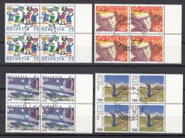 SBK 979 - 982 im 4er-Block mit ET
