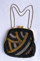 Abendtasche / Pochette*mit verschieden farbigen Perlen*****