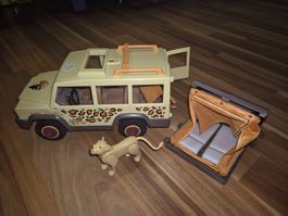 Playmobil Safari Fahrzeug mit Zelt und Tier guter Zustand