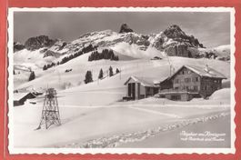 Skigebiet am Kinzigpass bei Spiringen - 1963 gestempelt