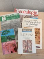 5 x livres et revues sur la généalogie - comme neuf