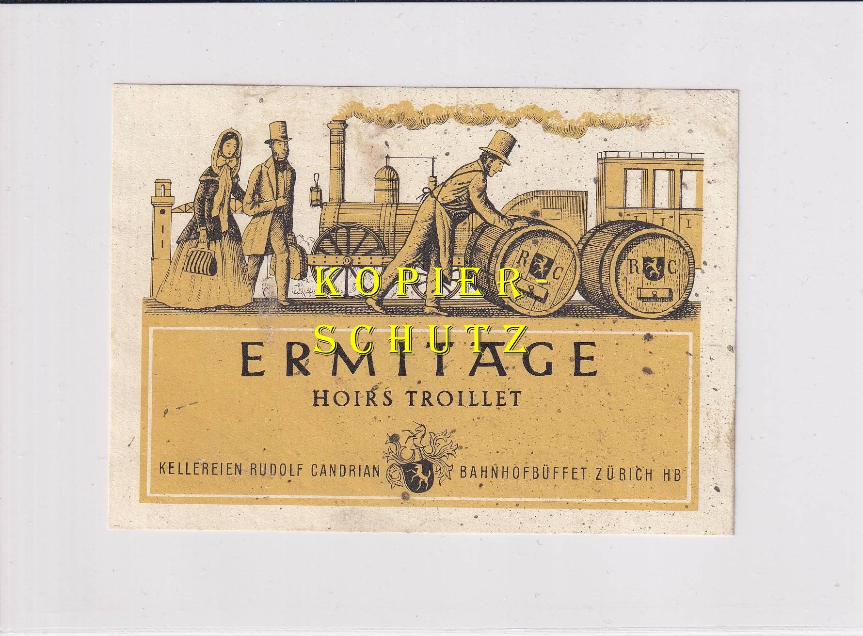 Papier: Etikette - Ermitage Hoirs Troillet /bd – D'occasion à Hombrechtikon par Rudolf07
