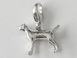 Silber 925 Anhänger Winhund, detailreich & naturverbunden