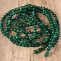 1 Strang Natürliche Grüne Smaragd jade 6 mm
