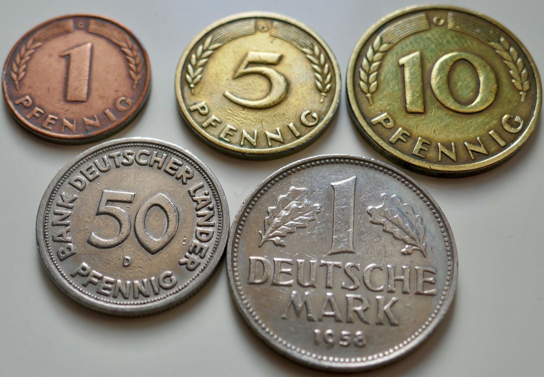 Toutes les monnaies: 5 Stk Münzen BRD ab 1949 – D'occasion à Möhlin par PHILABARTIS