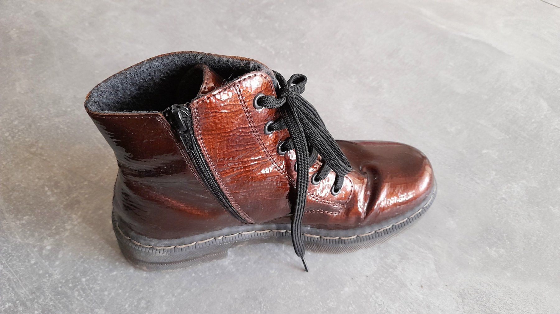Rieker Scarpe da donna: Schöne Glänzige Rieker Boots – Usato da Schaffhausen venduto da col_t6cz 2