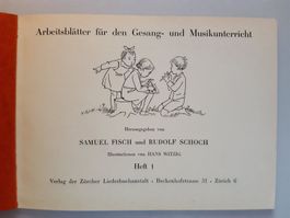 Arbeitsblätter für den Gesang- u Musikunterricht Zürich 1943