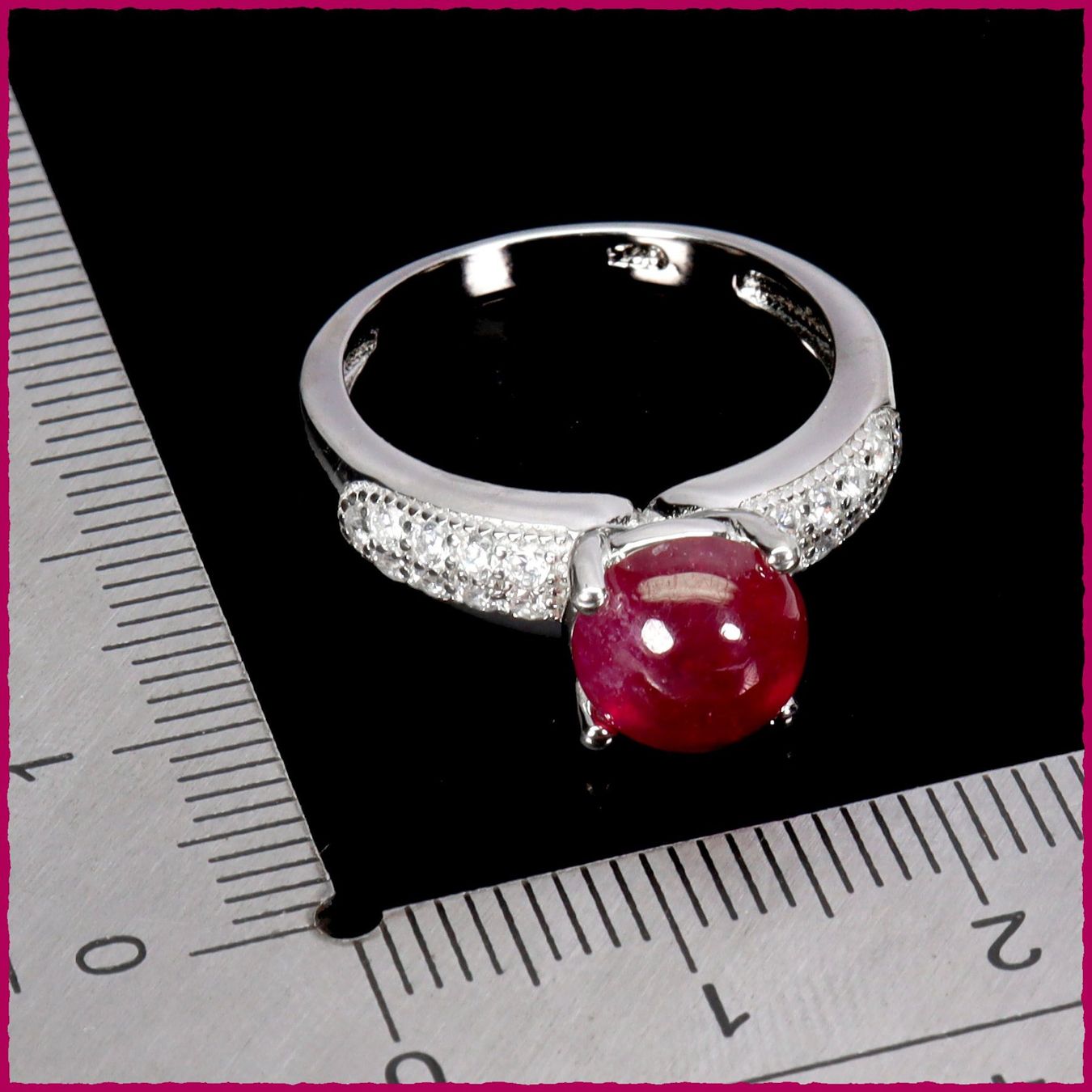Bagues: Rubin Ring 925 Silber – Neuf avec emballage d'origine à Oberglatt ZH par Goldfee1 2