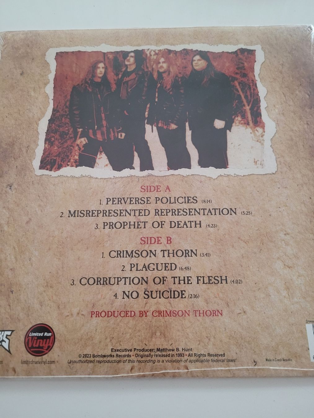 Schallplatten: Crimson Thorn - Plagued Vinyl LP – Neu und originalverpackt aus Münsingen von Drachenwurst 1