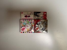 Nail Art Sticker Set Heart und Rock Chic neu