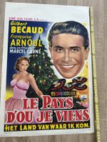 Affiche Belge "Le Pays où je viens" Gilbert Bécaud occasion 
