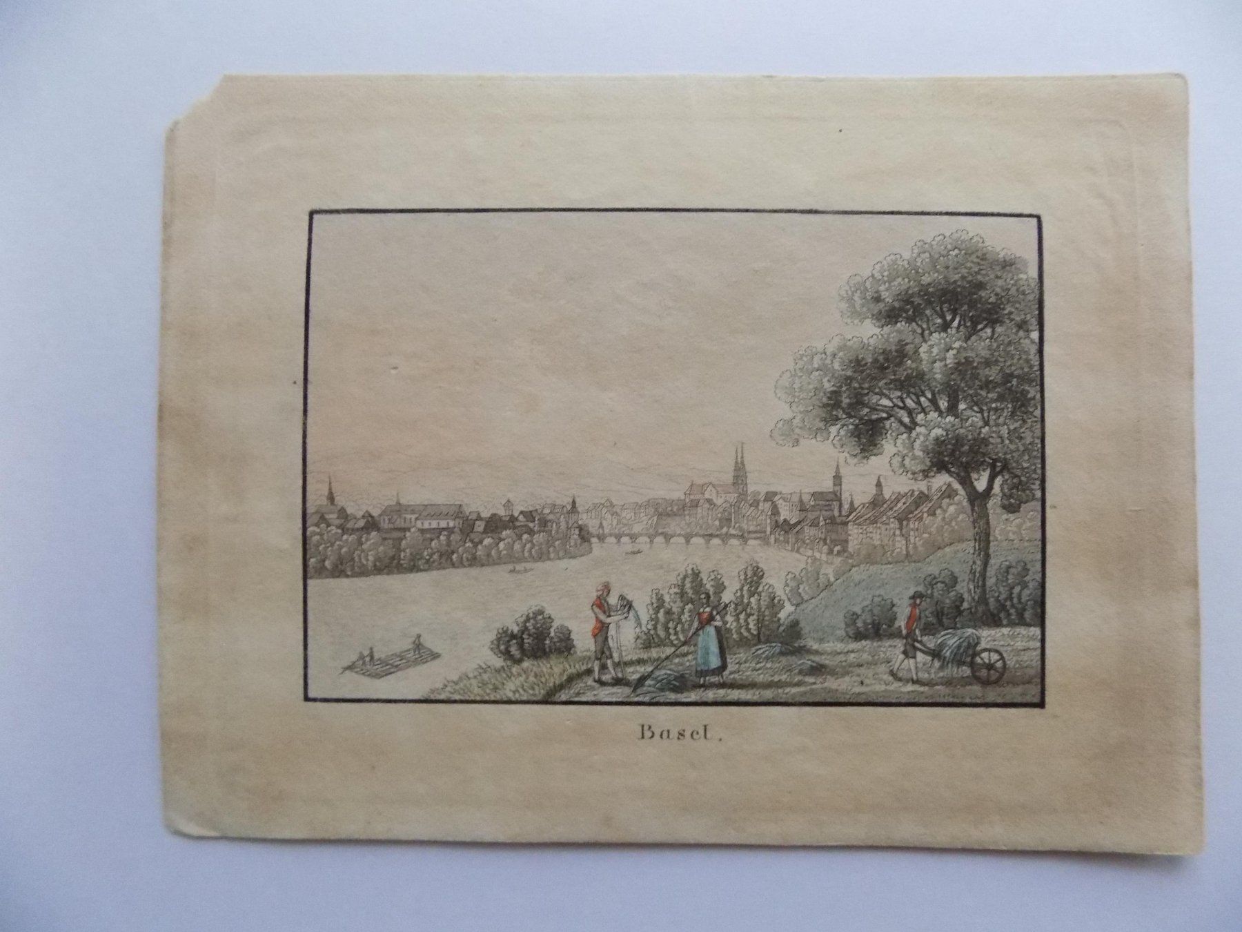 Gravures: Basel kolorierte Aquatinta – D'occasion à Risch par Antikfee