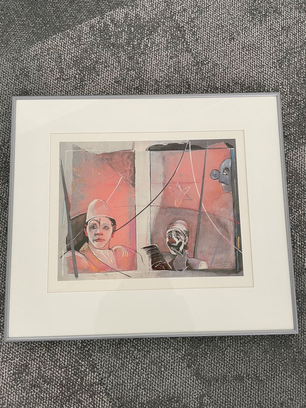 Foto & Immagini: Gerahmtes Bild mit Clowns, Wandbild, ein Hingucker! – Usato da Zollbrück venduto da Summer680