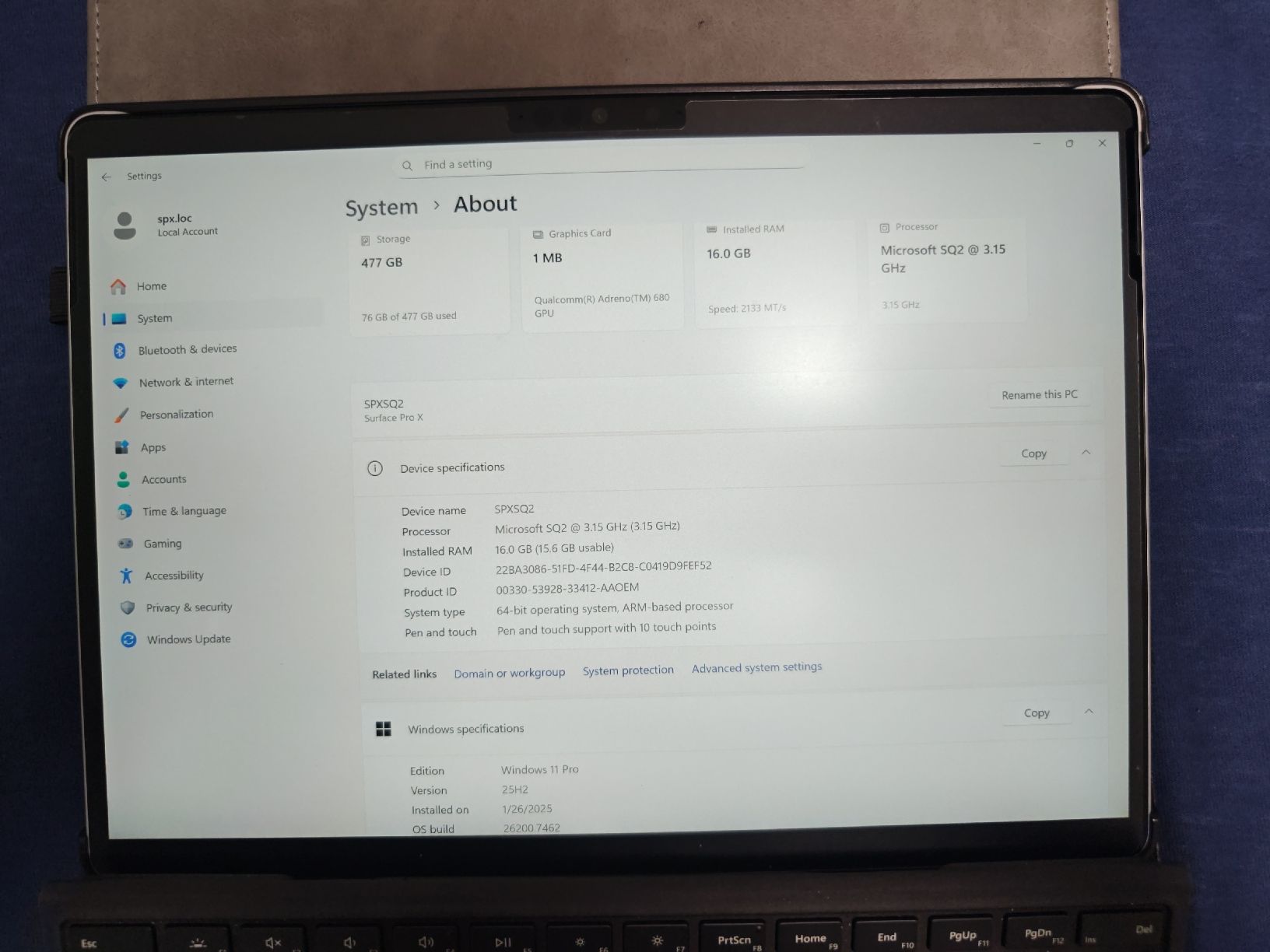 Microsoft Tablet PC: Microsoft Surface Pro X SQ2/16GB/512GB tablet + US keyboard – Usato da Untersiggenthal venduto da yuc_kf2h 7