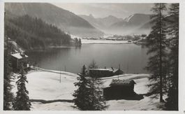 Vintage Fotokarte E. Meerkämper, Blick auf Davos