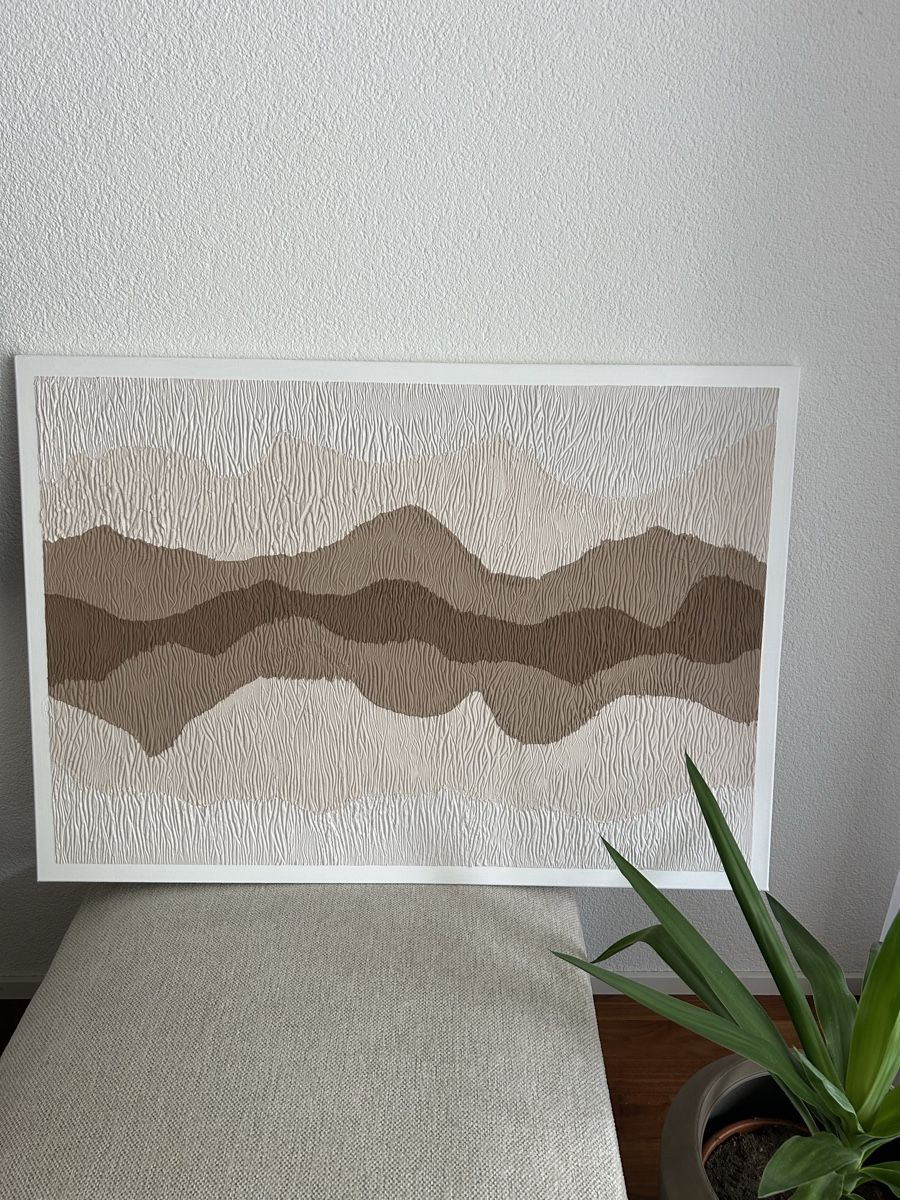 Foto & Immagini: Leinwandbild/Bild Struktur Beige Braun – Usato da Chur venduto da faja7000 1