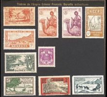 Briefmarken Französische Kolonien, Konvolut