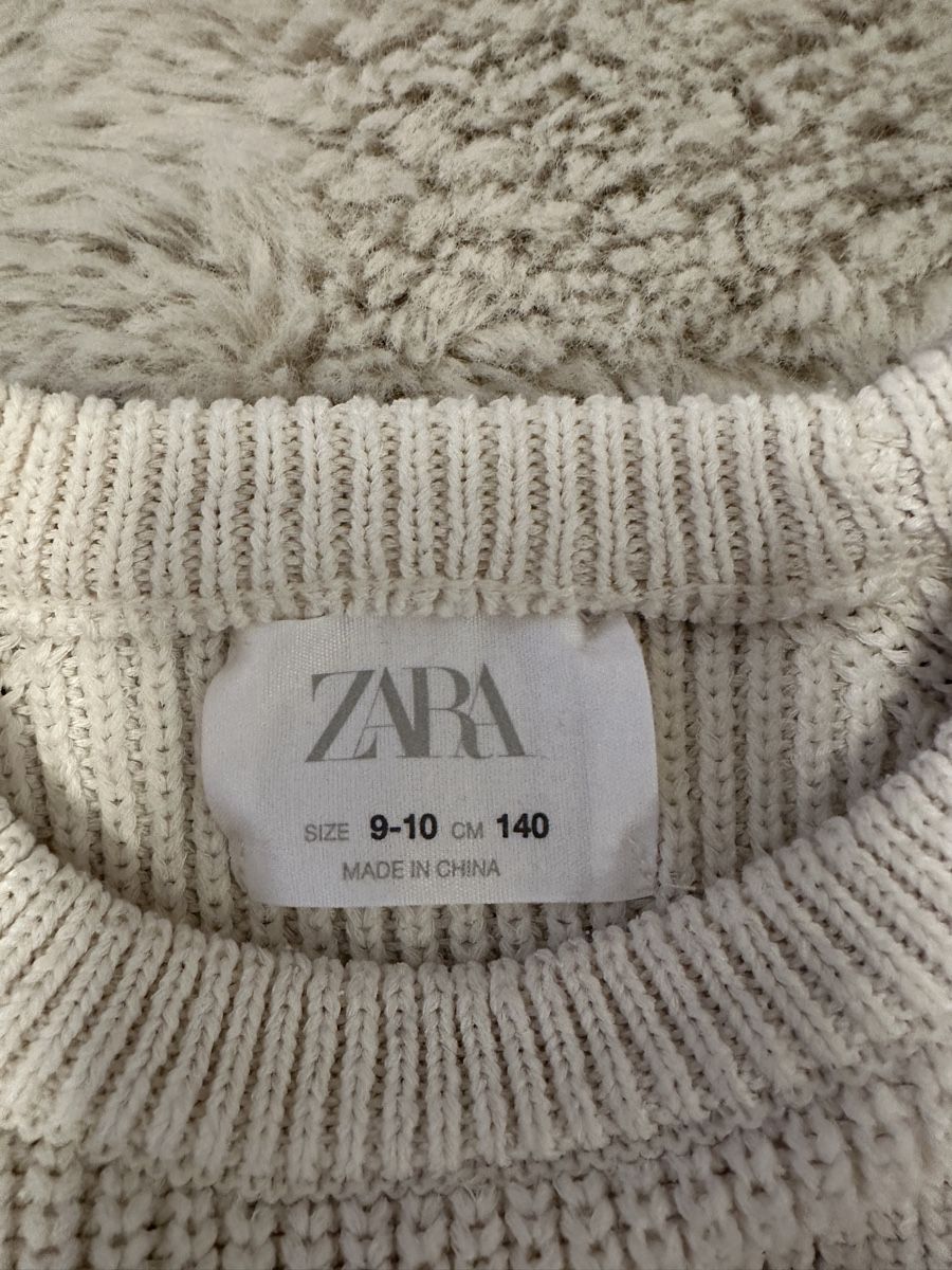 Zara Pullover & Sweatshirts: Zara Strickpullover, Gr. 140, Beige, Herbst, Mädchen 🍂 – Gebraucht aus Jonen von rdi_qj9p 4
