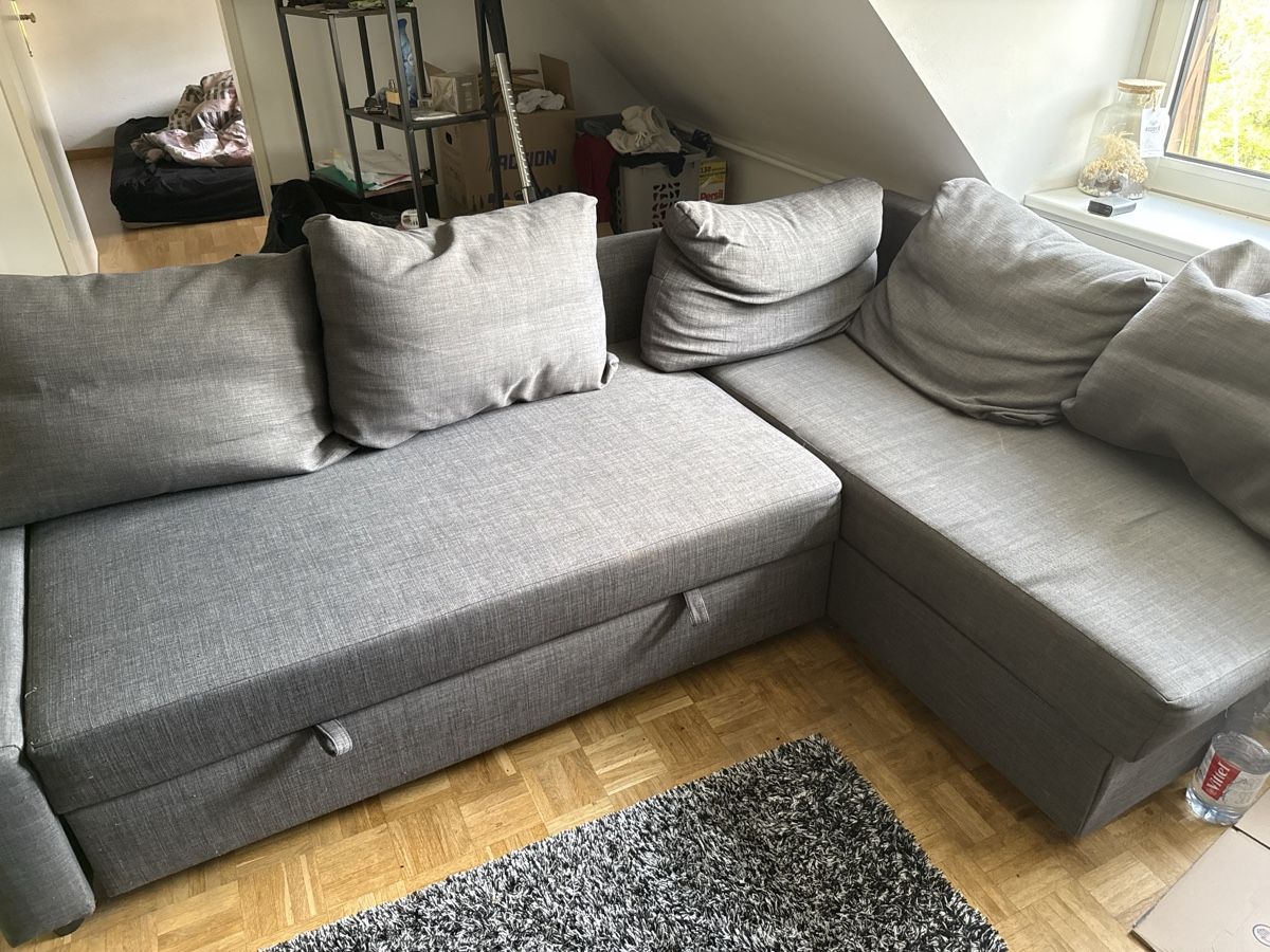 Sofas: Ecksofa grau Stoff mit Schlaffunktion  – Gebraucht aus Luzern von jan_8q25 4
