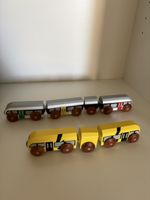 Holzeisenbahn Züge GTW Set zwei Stück sehr guter Zustand