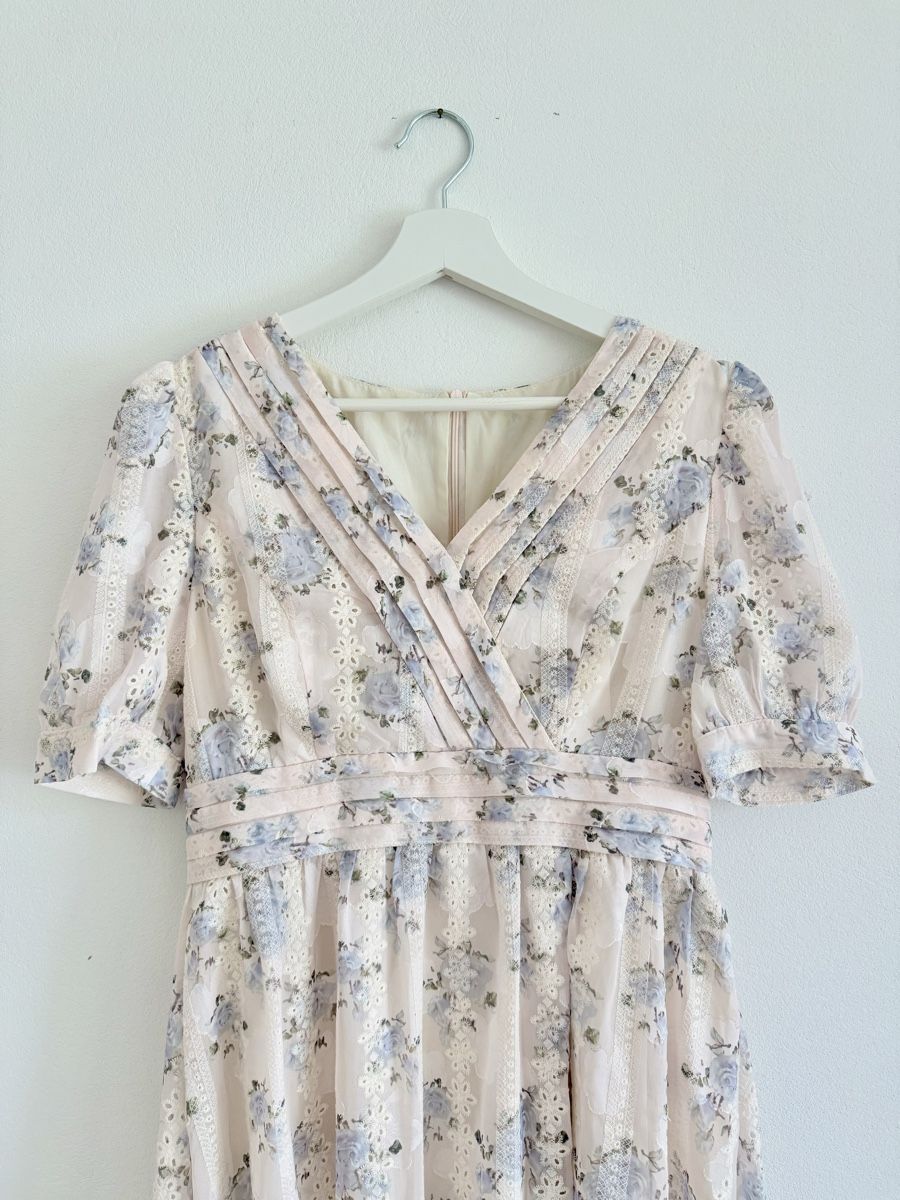 Vestiti: Vintage Maxikleid mit Blumenmuster XS-S – Usato da Winterthur venduto da Query01
