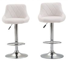 Barhocker JASPER 2er Set weiss