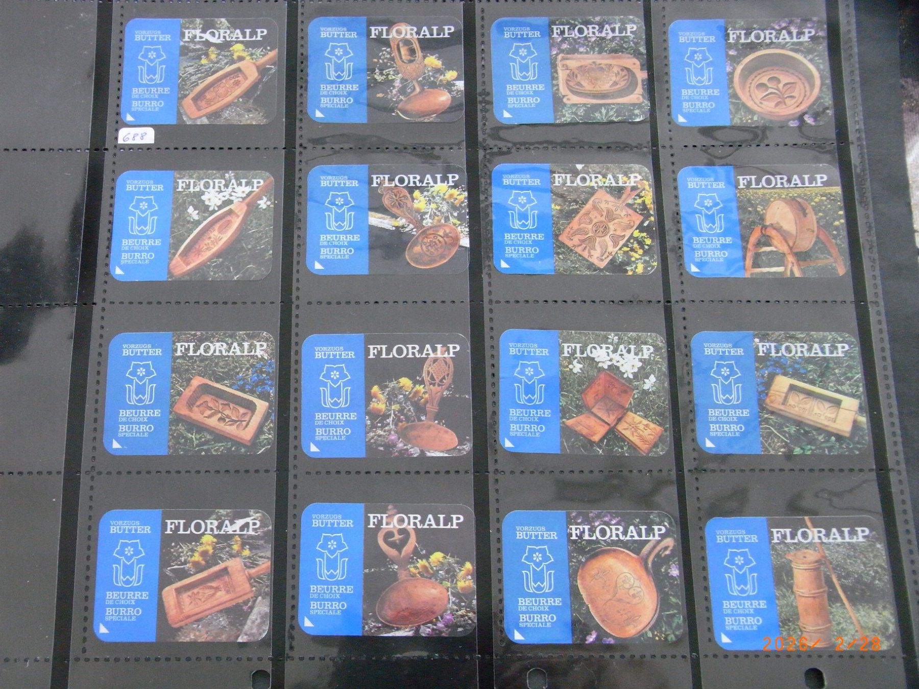 Kaffeerahmdeckel: 16 Butterdeckeli dünne Alufolie – Gebraucht aus Ittigen von Shetland1
