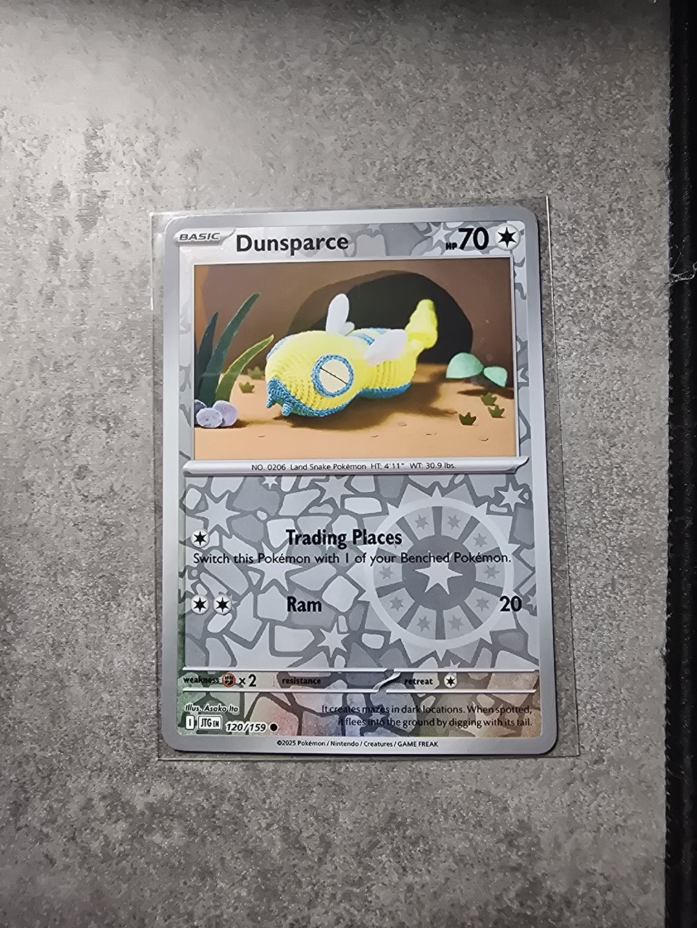 Pokémon Carte collezionabili: Dunsparce Reverse Holo JTG 120/159 – Nuovo e nell'imballaggio originale da Fully venduto da MrGabriel