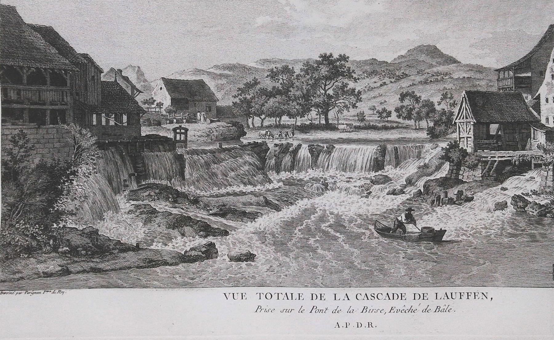 Incisioni: Laufen Kupferstich 1780 – Usato da Rafz venduto da Helvet32 1